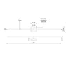 Pandora 50-in White LED Wall Sconce