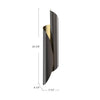 Parducci Light Brass/Urban Bronze 2 Lights Wall/Vanity