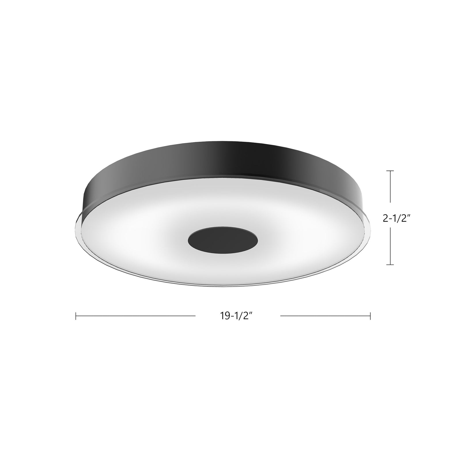 Parker 20-in Brushed NIckel LED Flush Mount