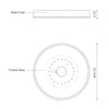Parker 20-in Brushed NIckel LED Flush Mount