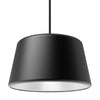 Pillbox 10" Pendant - Black w/White Interior - Integrated LED