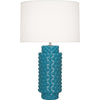 Peacock Dolly Table Lamp