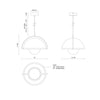 Bowery 14-in Vintage Brass LED Pendant