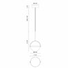 Globo 7-in Matte Black LED Pendant