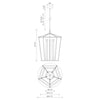 Delphine 29-in Natural Brass LED Pendant