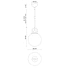 Fiore 10-in Brushed Gold/Glossy Opal Glass 1 Light Pendant