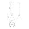 Emerson 14-in Matte Black/Aged Gold 1 Light Pendant