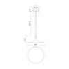 Issa 12-in Brushed Gold LED Pendant