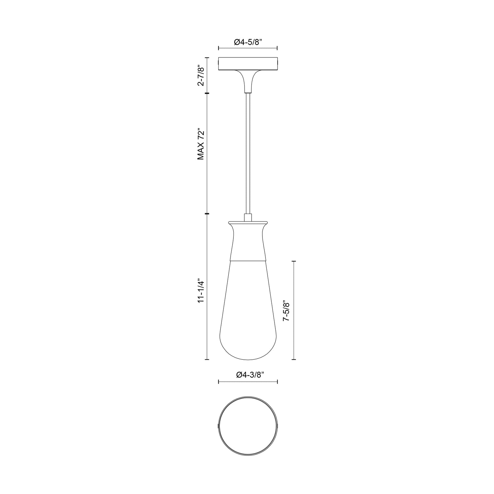 Marcel 4-in Aged Gold 1 Light Pendant