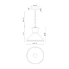 Betty 10-in Aged Gold/Opal Glass 1 Light Pendant