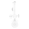 Tetsu 13-in Matte Black/Clear Glass 1 Light Pendant