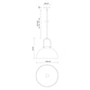 Harper 16-in White Socket Pendant