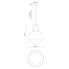 Harper 16-in White/Opal Glass Socket Pendant