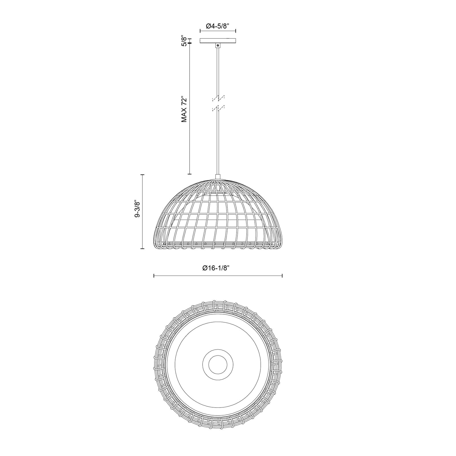 Bondi 16-in Brushed Gold/Opal 1 Light Pendant