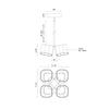 Arena 11-in Black LED Pendant