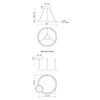 Cumulus Minor 32-in White LED Pendant