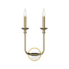 Peabody Vintage Brass 2 Lights Wall/Vanity