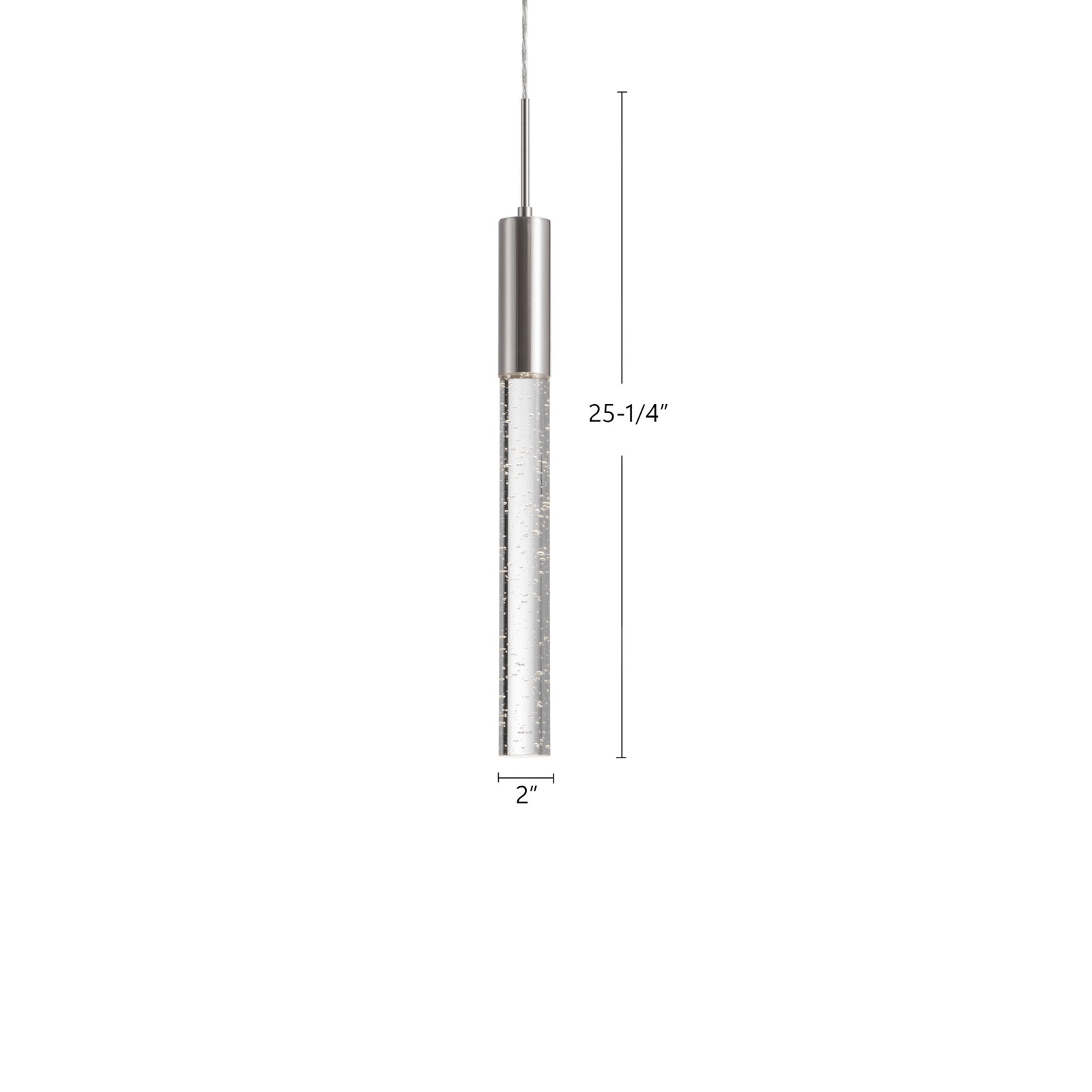 Pendula 21-in Brushed Nickel LED Pendant