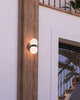Peri 9-in Black/Opal Glass LED Exterior Wall