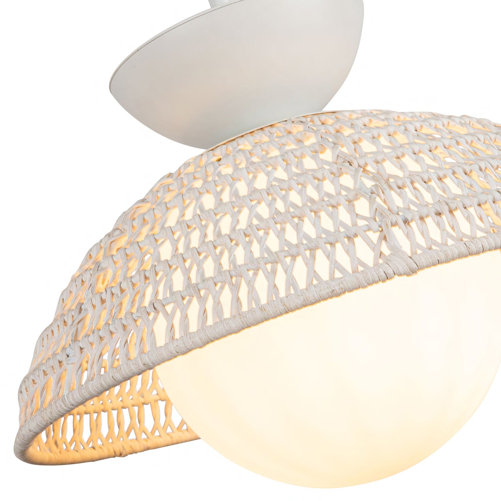 Perth 14-in White/Opal Glass 1 Light Pendant