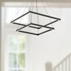 Piazza 24-in Black LED Chandeliers