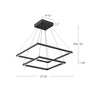 Piazza 24-in Black LED Chandeliers