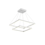 Piazza 24-in White LED Chandeliers