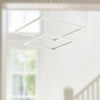 Piazza 24-in White LED Chandeliers
