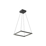Piazza 18-in Black LED Pendant
