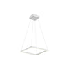 Piazza 18-in White LED Pendant