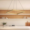 Piazza 24-in Brushed Gold LED Pendant
