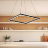 Piazza 24-in Black LED Pendant