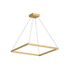 Piazza 32-in Brushed Gold LED Pendant