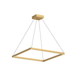 Piazza 32-in Brushed Gold LED Pendant