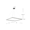 Piazza 60-in White LED Pendant