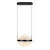 Pisces 12-in Black/Light Guide LED Pendant