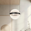 Pisces 12-in Black/Light Guide LED Pendant