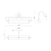 Ellen 21-in Matte Black LED Wall/Picture Light