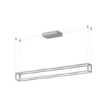 Plaza 48-in White LED Linear Pendant