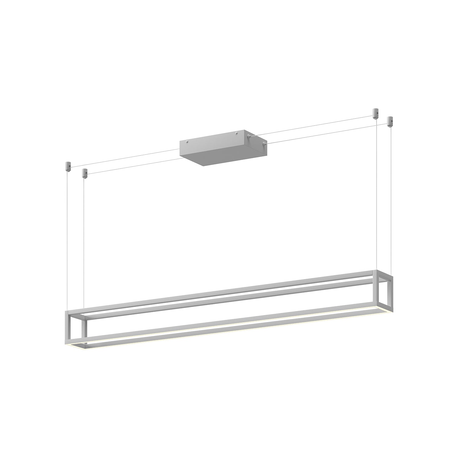 Plaza 48-in White LED Linear Pendant