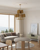 Plisse 30-in Aged Gold 8 Lights Chandeliers