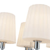 Plisse 23-in Chrome/Opal Matte Glass 4 Lights Chandeliers