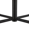 Plisse 23-in Matte Black/Opal Matte Glass 4 Lights Chandeliers