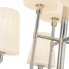 Plisse 30-in Chrome/Opal Matte Glass 8 Lights Chandeliers