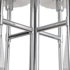 Plisse 30-in Chrome/Opal Matte Glass 8 Lights Chandeliers