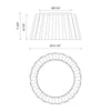 Plisse 14-in Aged Gold 2 Lights Flush Mount