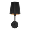 Plisse 7-in Matte Black 1 Light Wall/Vanity