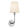 Plisse 7-in Chrome/Opal Matte Glass 1 Light Wall/Vanity