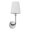 Plisse 7-in Chrome/Opal Matte Glass 1 Light Wall/Vanity