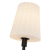 Plisse 7-in Matte Black/Opal Matte Glass 1 Light Wall/Vanity